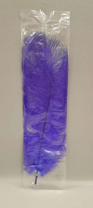13&quot;-15&quot; Ostrich Feather Blue