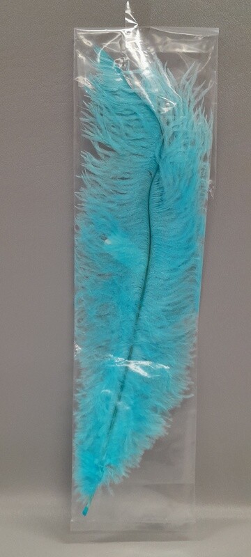 13&quot;-15&quot; Ostrich Feather Light Blue
