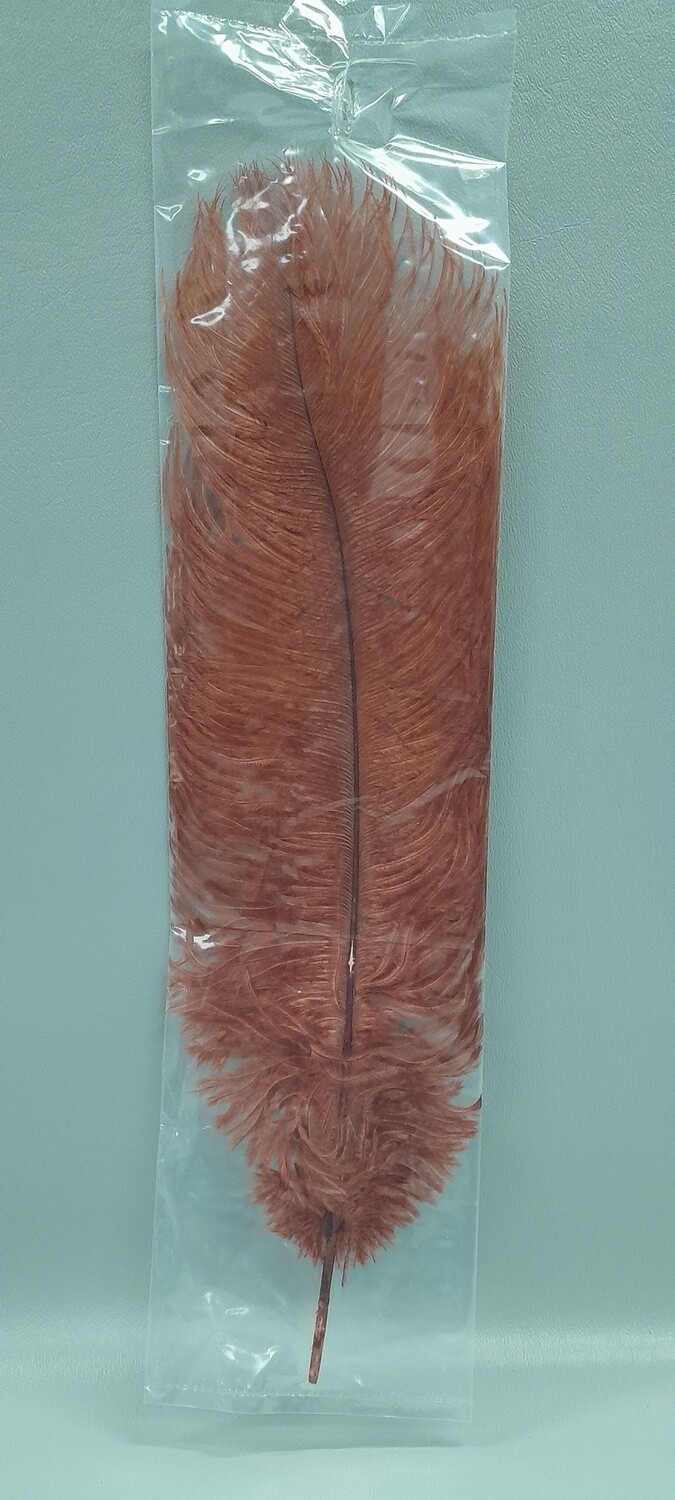 13"-15" Ostrich Feather Copper