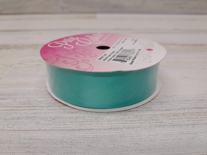 7/8"x7yd Double Faced Satin Ribbon Aruba