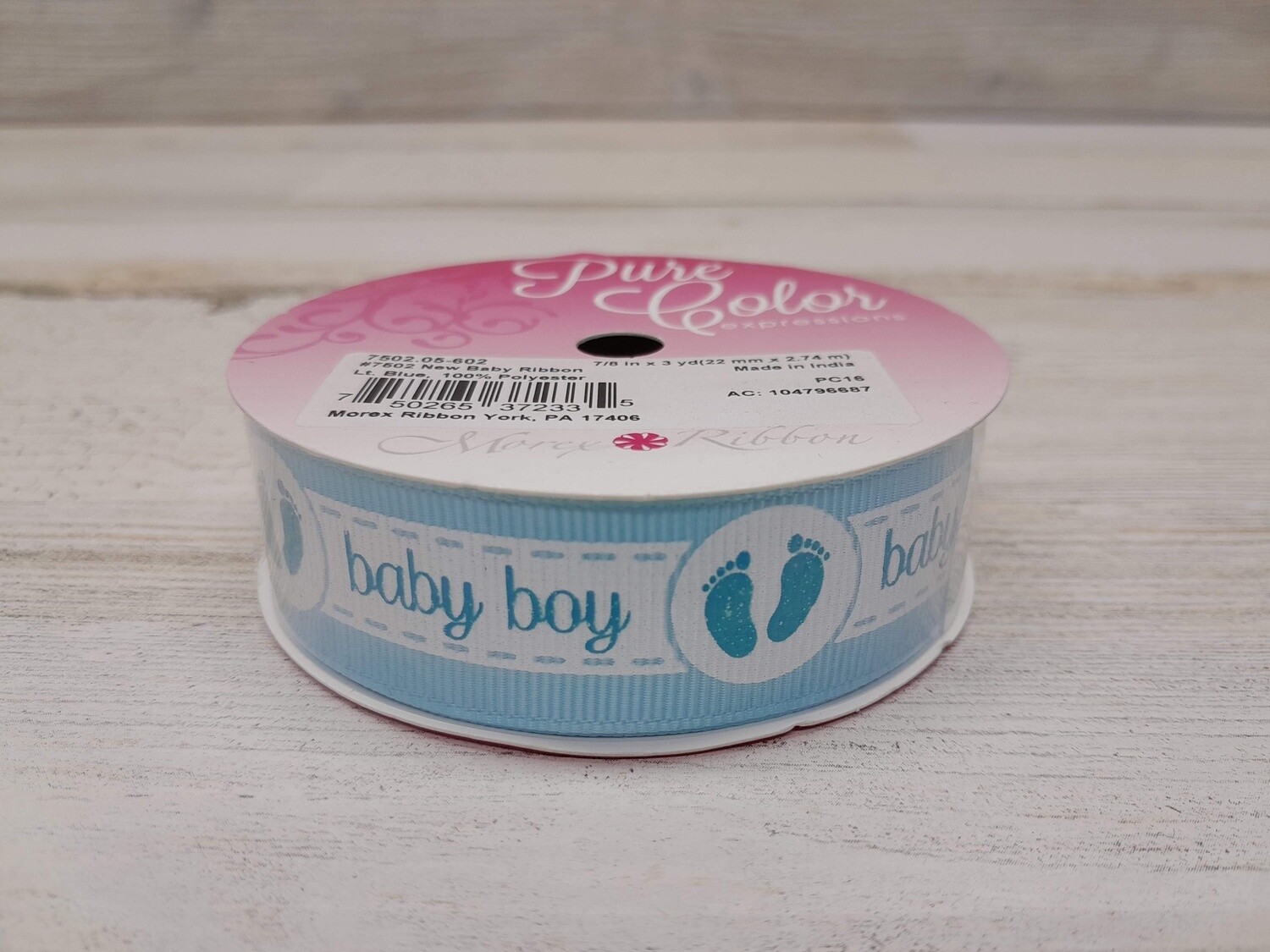 7/8&quot;x3yd New Baby Light Blue