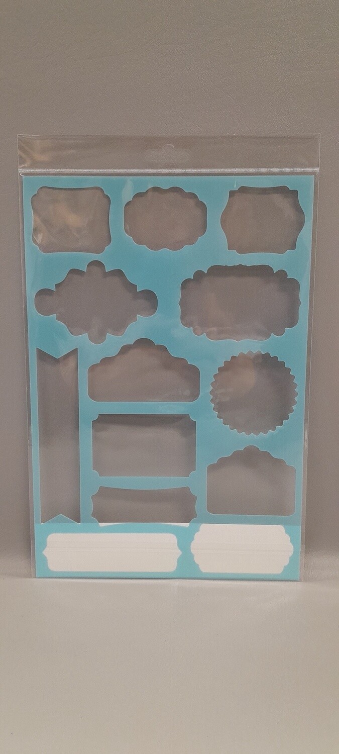 7.5"x11" Stencil Tags