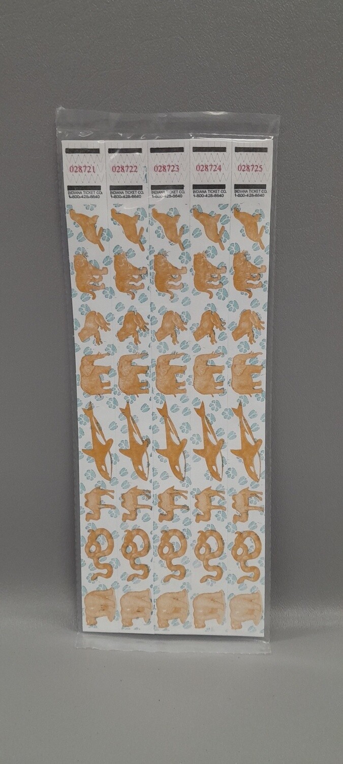 20pc Wristband Zoo