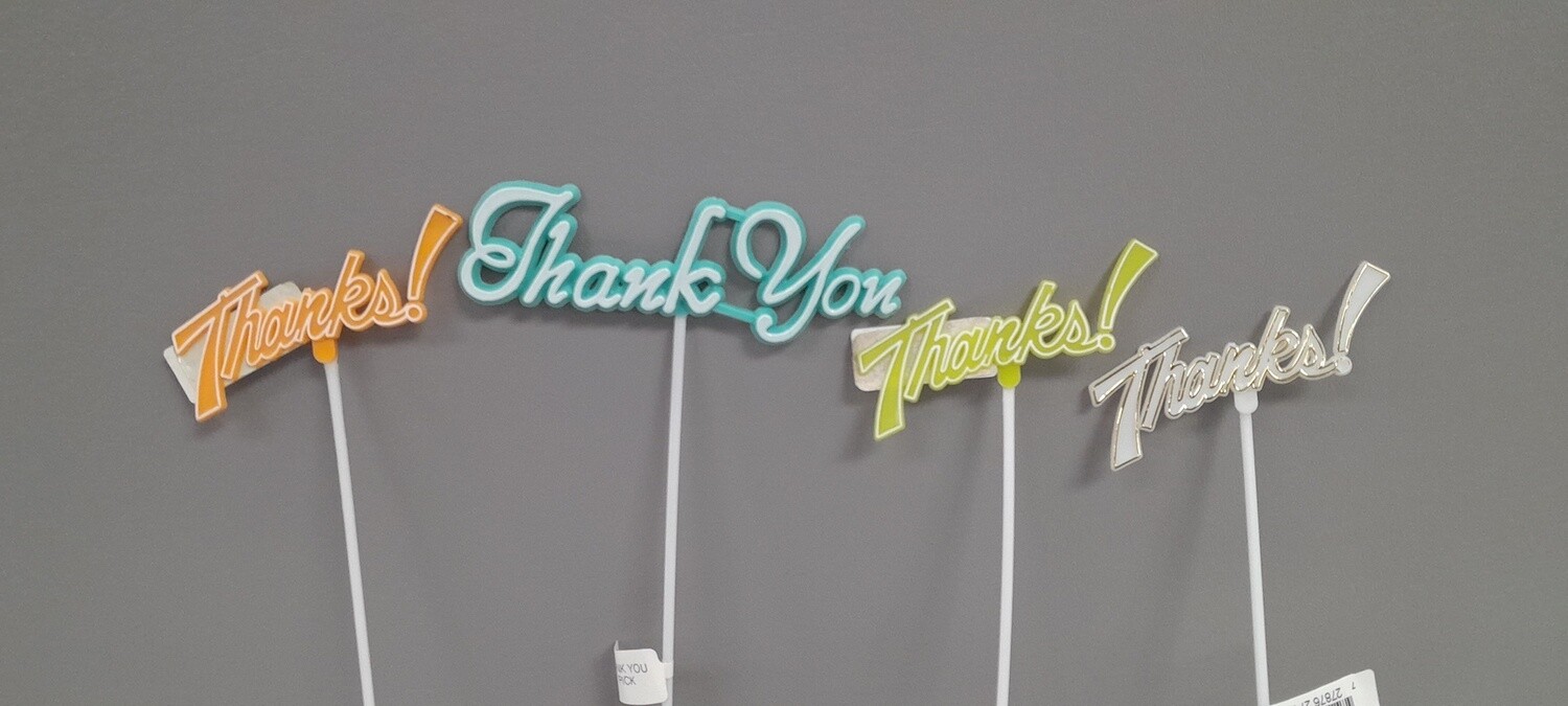 10.5&quot; Thank You Pick Assorted