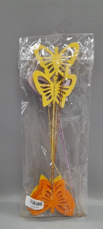12pc Assorted Butterfly Pick