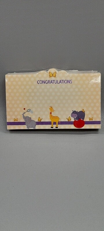 50pc Enclosure Cards Congratulations Baby