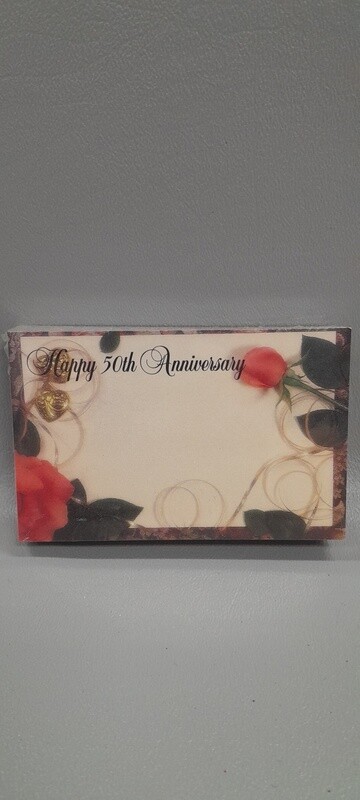 50pc Enclosure Cards Happy 50th Anniversary