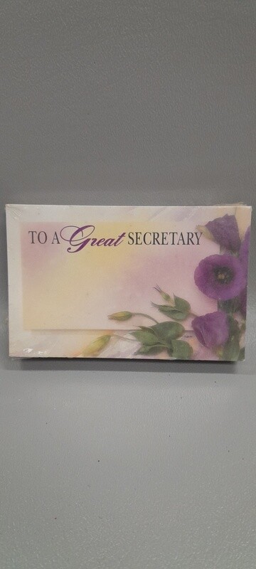 50pc Enclosure Cards To a Great Secretary