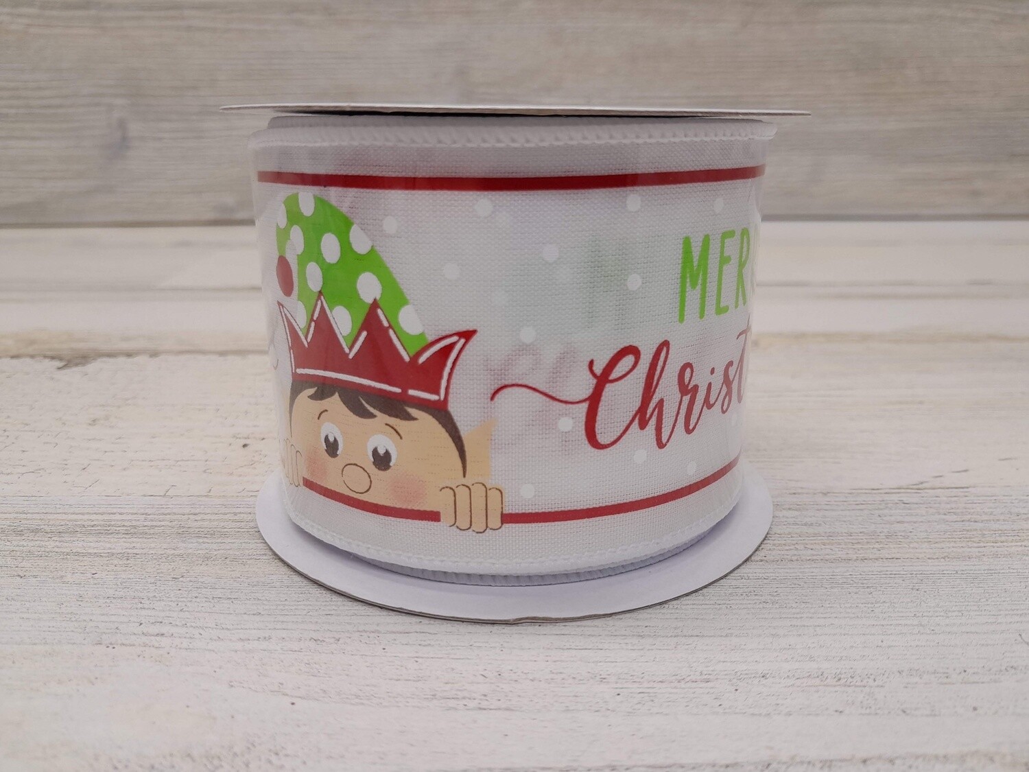 2.5"x10yd Elf Ribbon