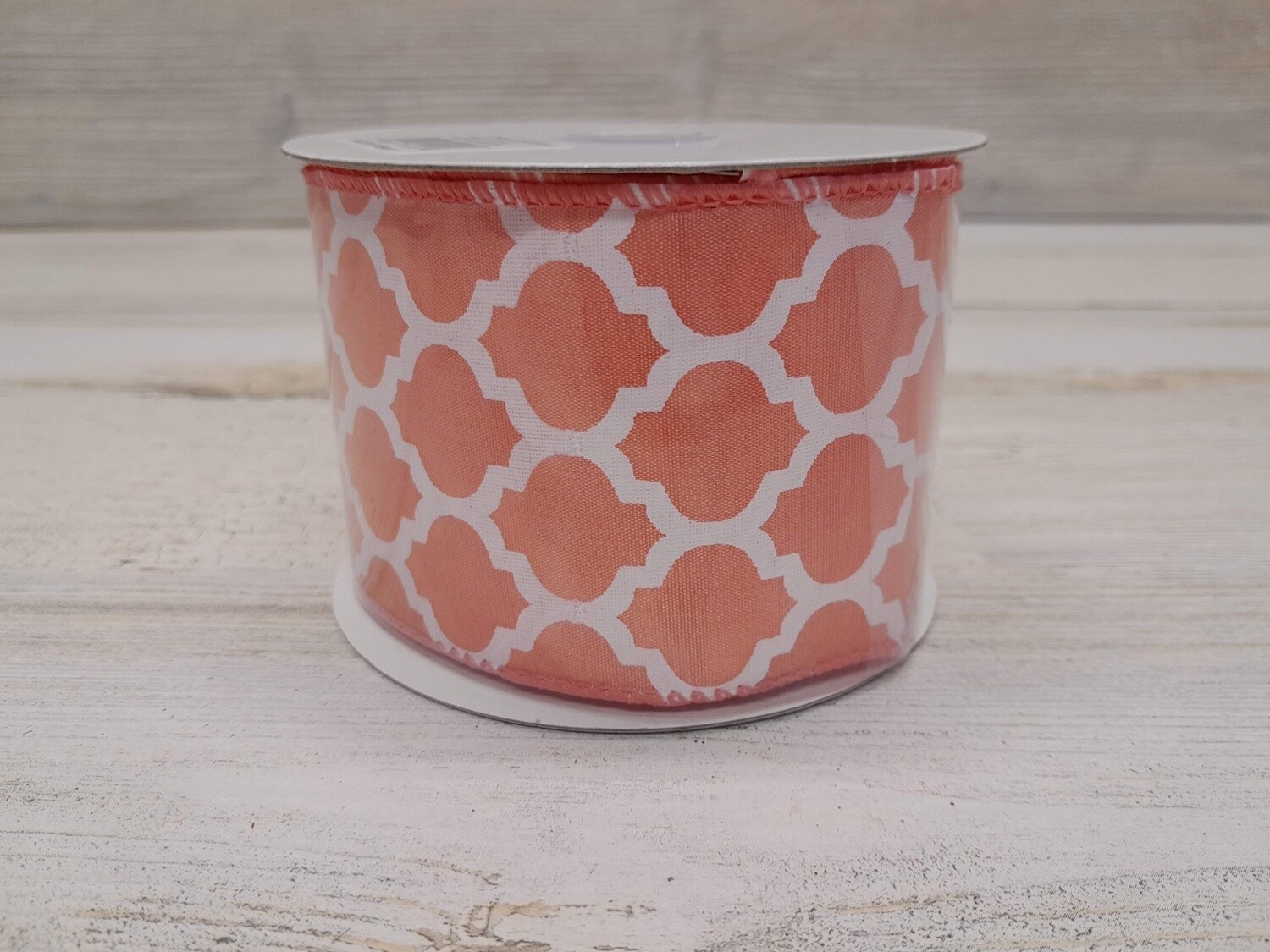 2.5&quot;x10yd Big Lattice Peach