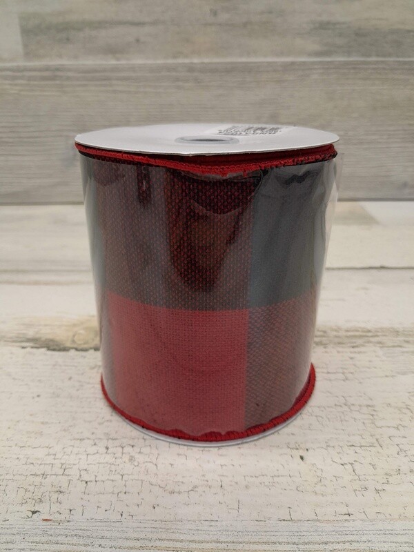 4&quot;x10yd Buffalo Check Ribbon