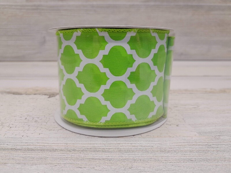 2.5&quot;x10yd Big Lattice Green