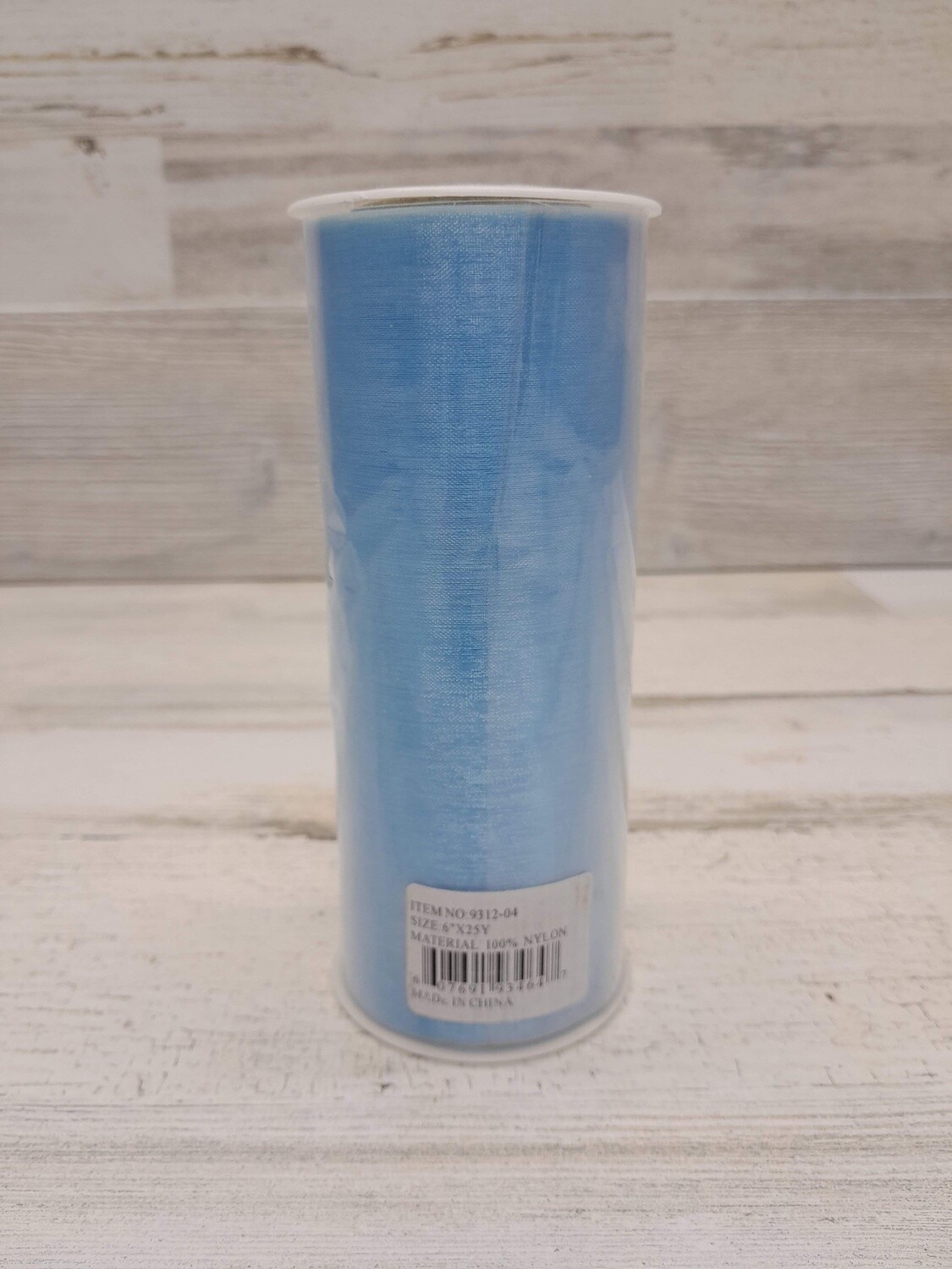 6&quot;x25yd Organza Blue