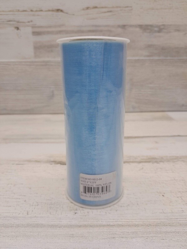 6&quot;x25yd Organza Blue