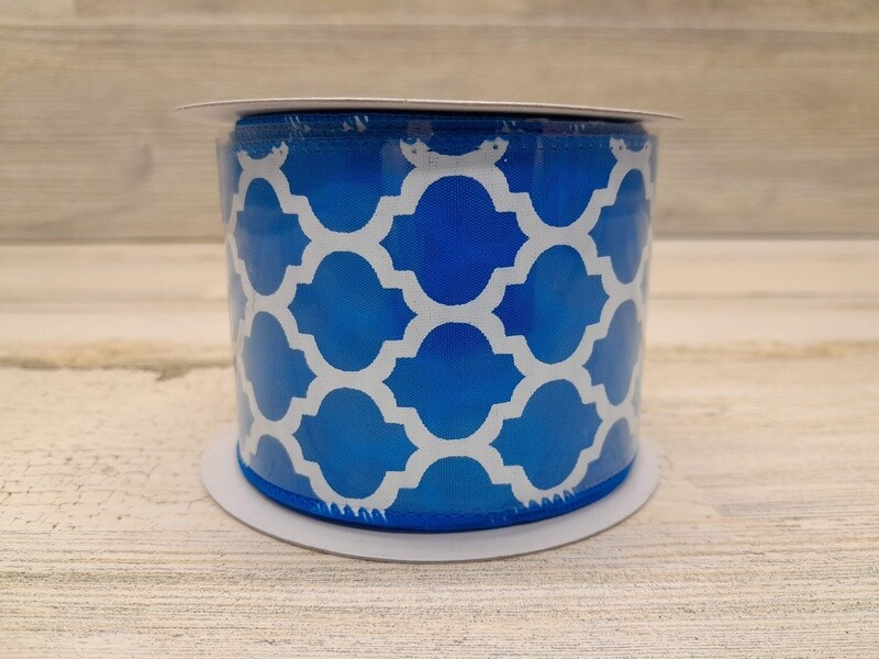 2.5&quot;x10yd Big Lattice Blue