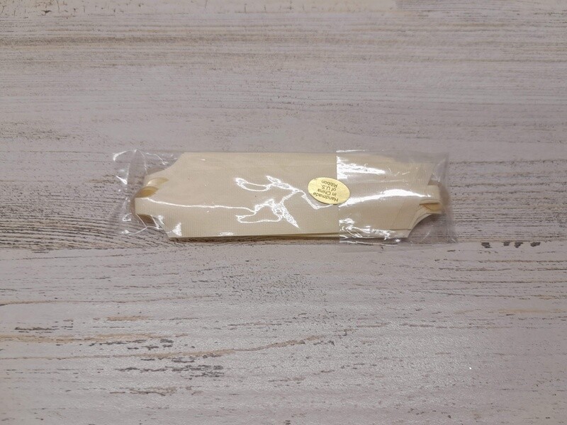 Flora Satin Pull Bow 4&quot;x18 Loops Eggshell (7/8&quot; Ribbon)