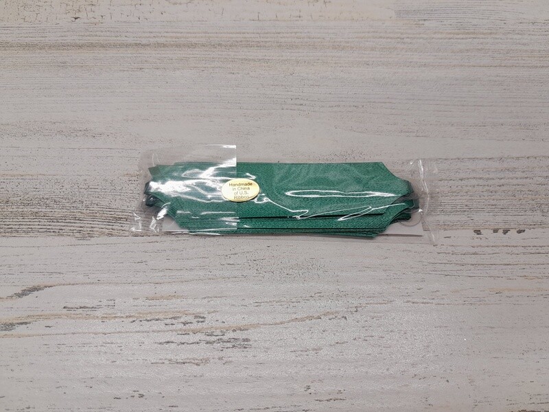 Flora Satin Pull Bow 4&quot;x18 Loops Hunter Green (7/8&quot; Ribbon)
