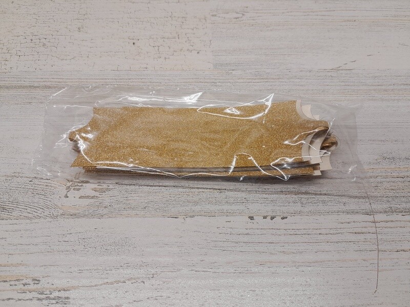 Super Glitter Pull Bow 5.5&quot;x20 Loops Gold (1-1/2&quot; Ribbon)