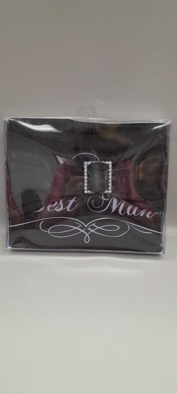 2pc  Chair Sash Black Maid Of Honor/Best Man