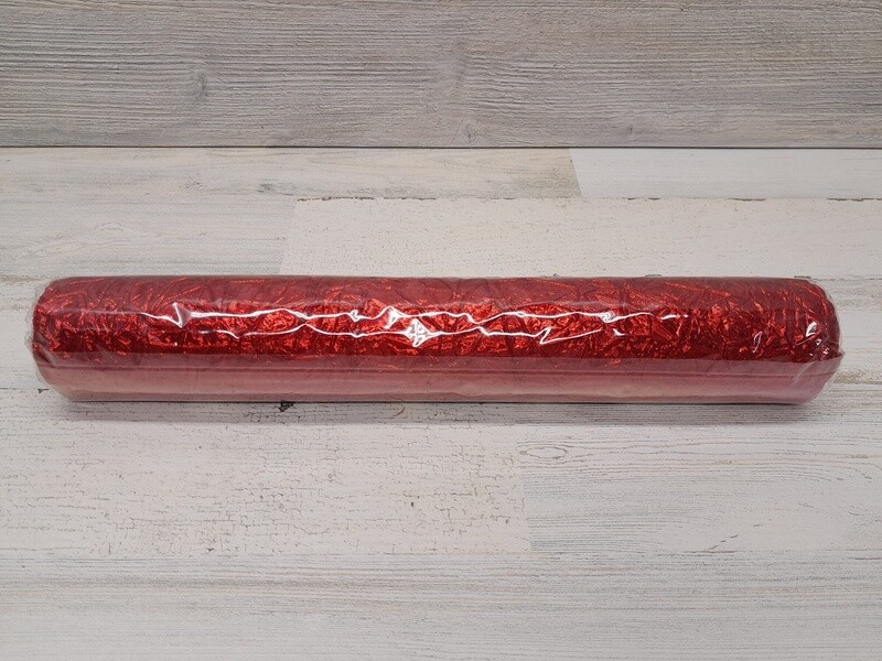 16"x10yd Crushed Metallic Red