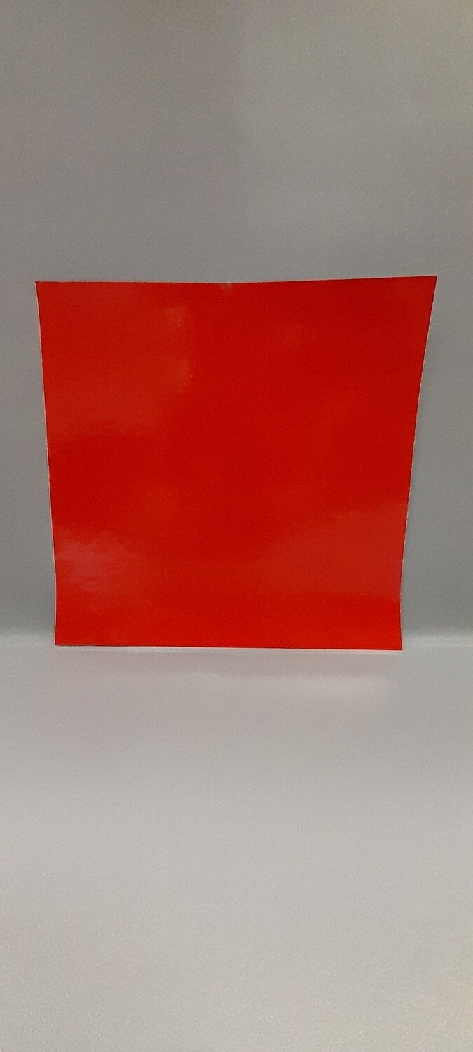 12&quot;x12&quot; Glitter Vinyl Sheet Fluorescent Red