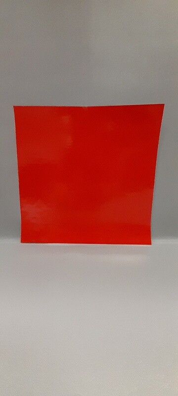 12&quot;x12&quot; Glitter Vinyl Sheet Fluorescent Red