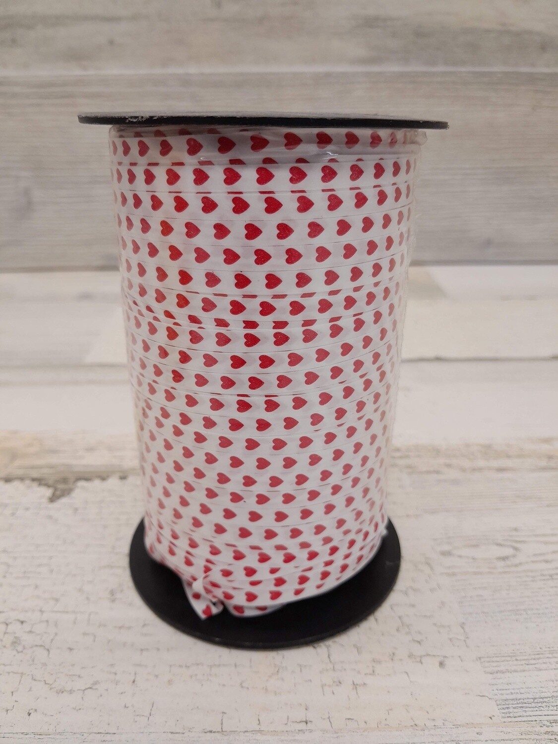 3/8&quot;x250yd Curling Ribbon Hearts