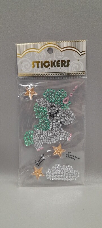 Adhesive Back Rhinestones Unicorn