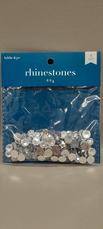 9.9g 8mm Rhinestones Crystal