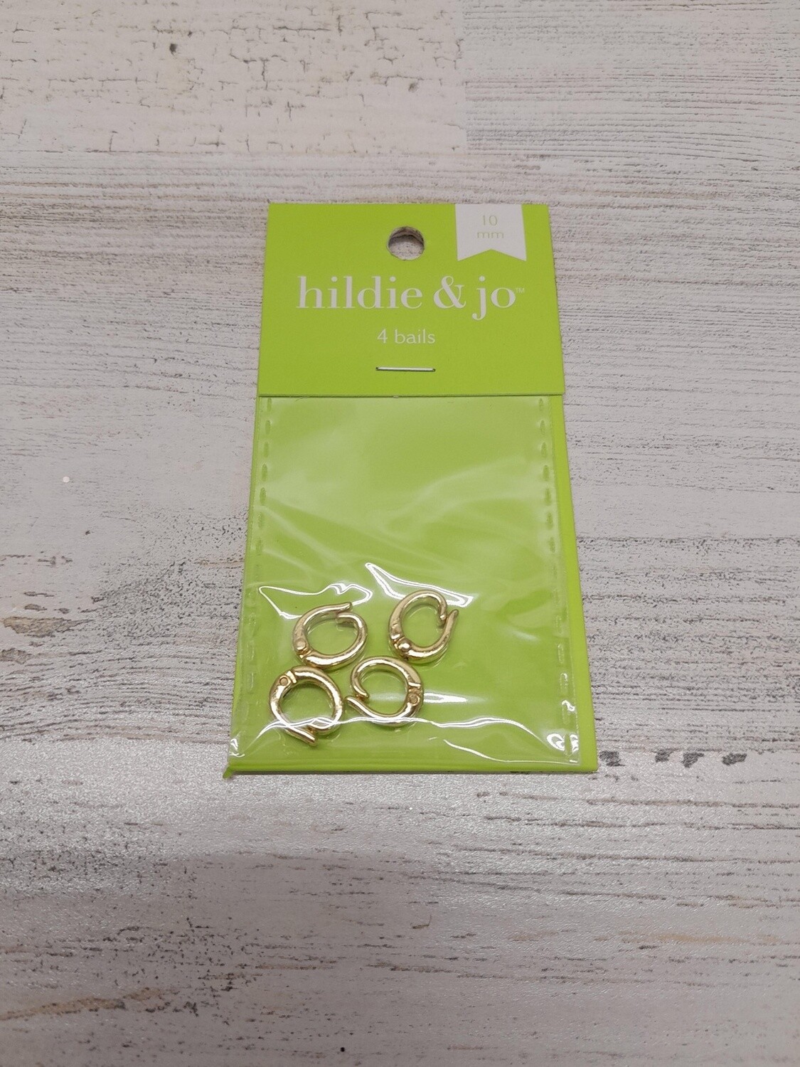 4pc 10mm Lever Bails Gold