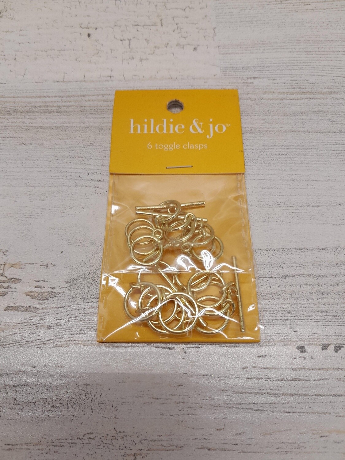 6 - 2pc Toggle Clasp Sets Gold
