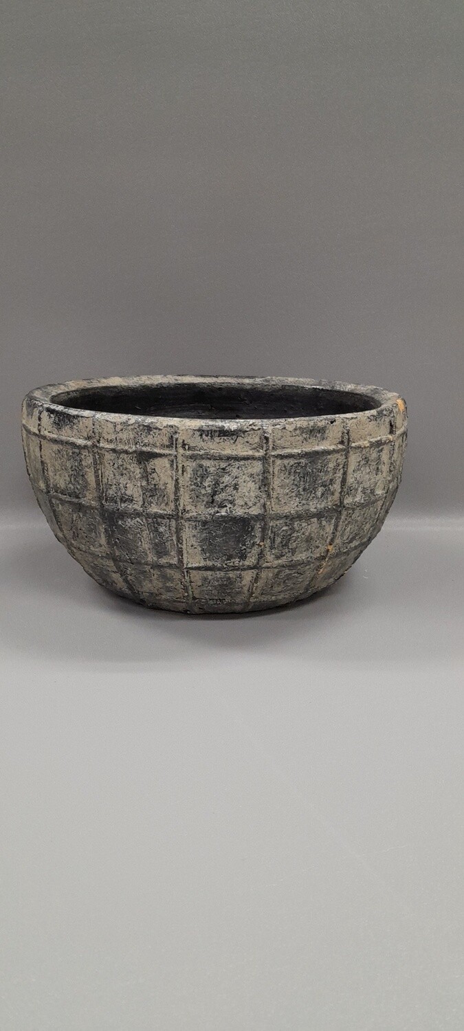8.75&quot; Bowl Grey (Ceramic)