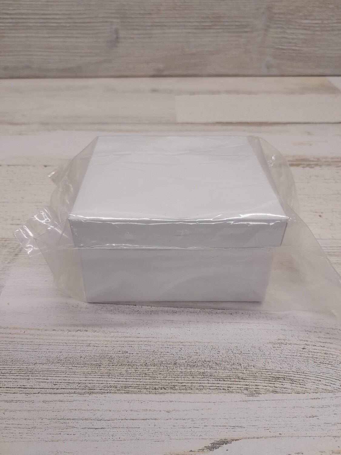 3.5"x3.5"x2" Jewelry Box White