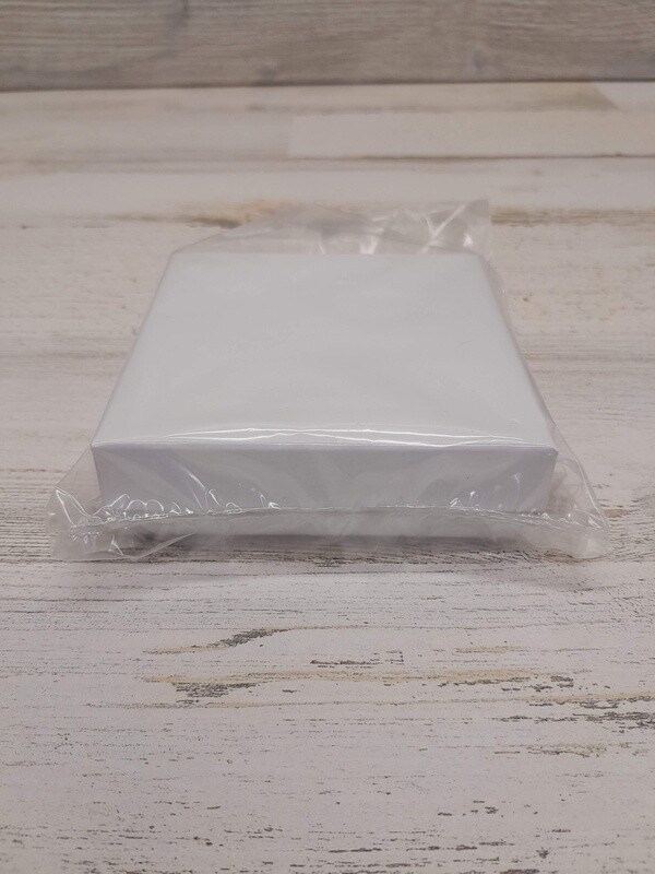 3.5&quot;x3.5&quot;x1&quot; Jewelry Box White