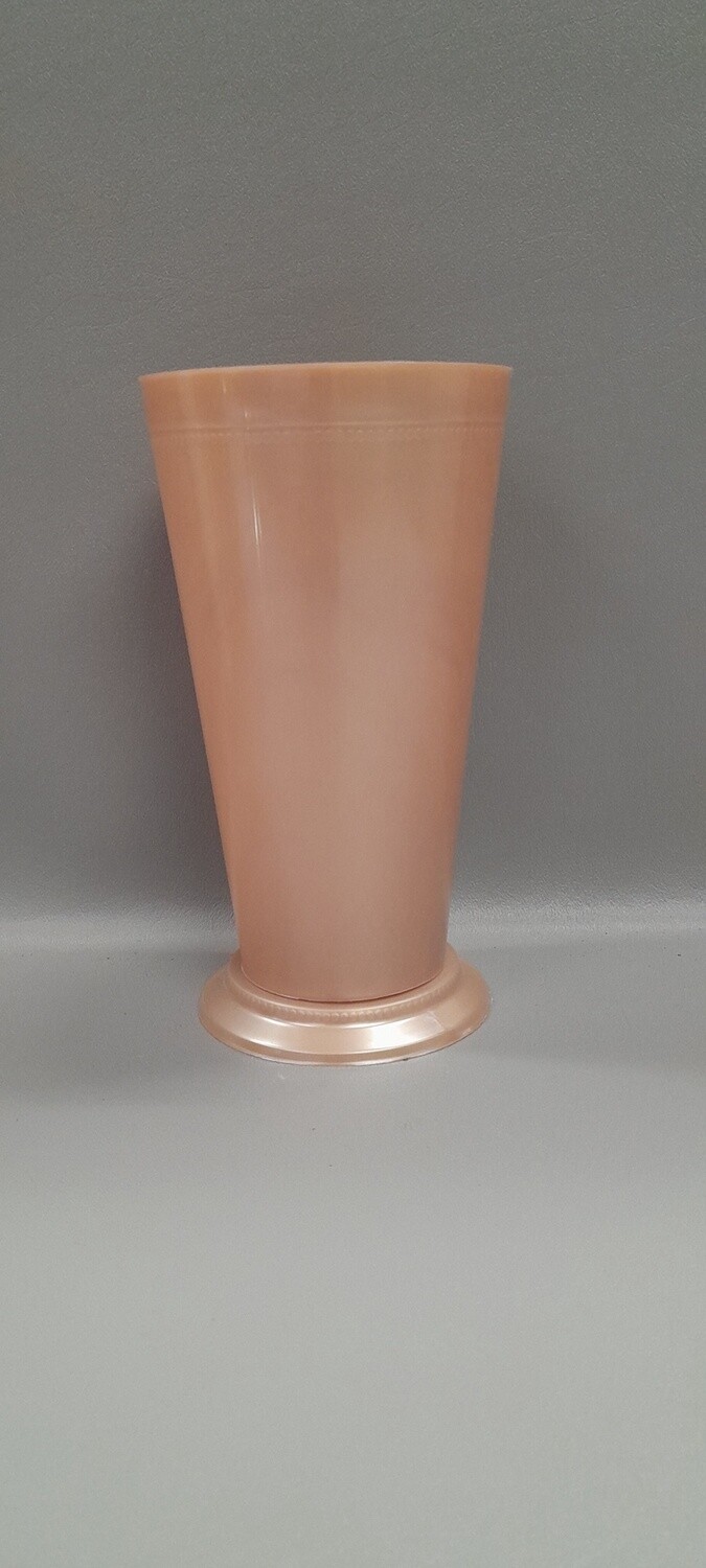 7.5&quot; Mint Julep Vase  4&quot; Opening Rose Gold (Plastic)