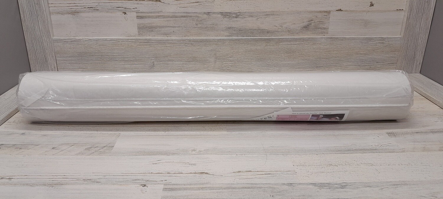 36&quot;x200&#39; Lace Aisle Runner White