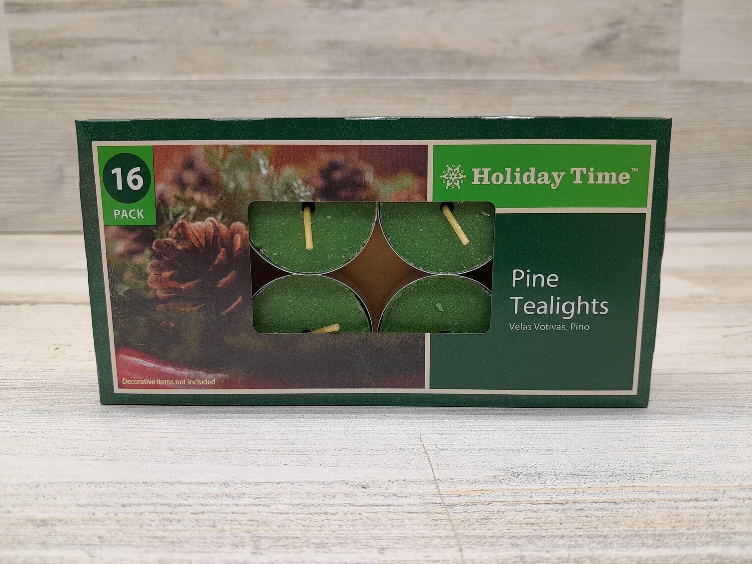 16pc Tealights Pine