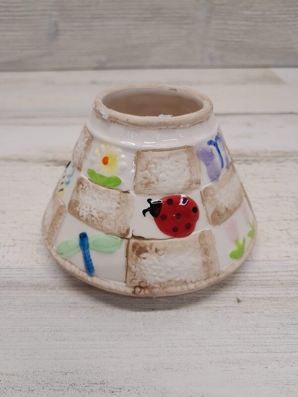 Jar Candle Shade Insect Flower