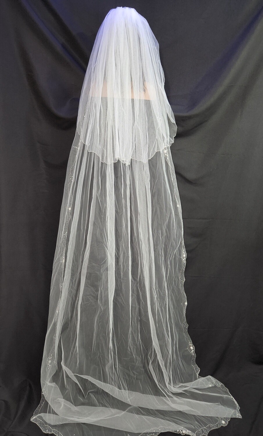 1pc  White Cathedral Veil