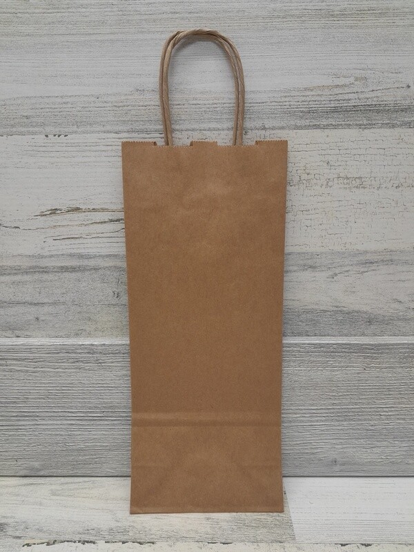 5&quot;x3&quot;x13&quot; Wine Bag Natural