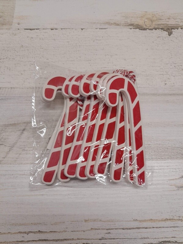 6&quot;X5.9&#39; Wood candy Cane Garland