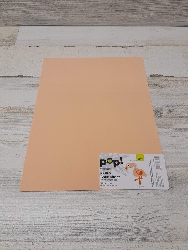 9&quot;x12&quot; 2mm Foam Sheet  Peach