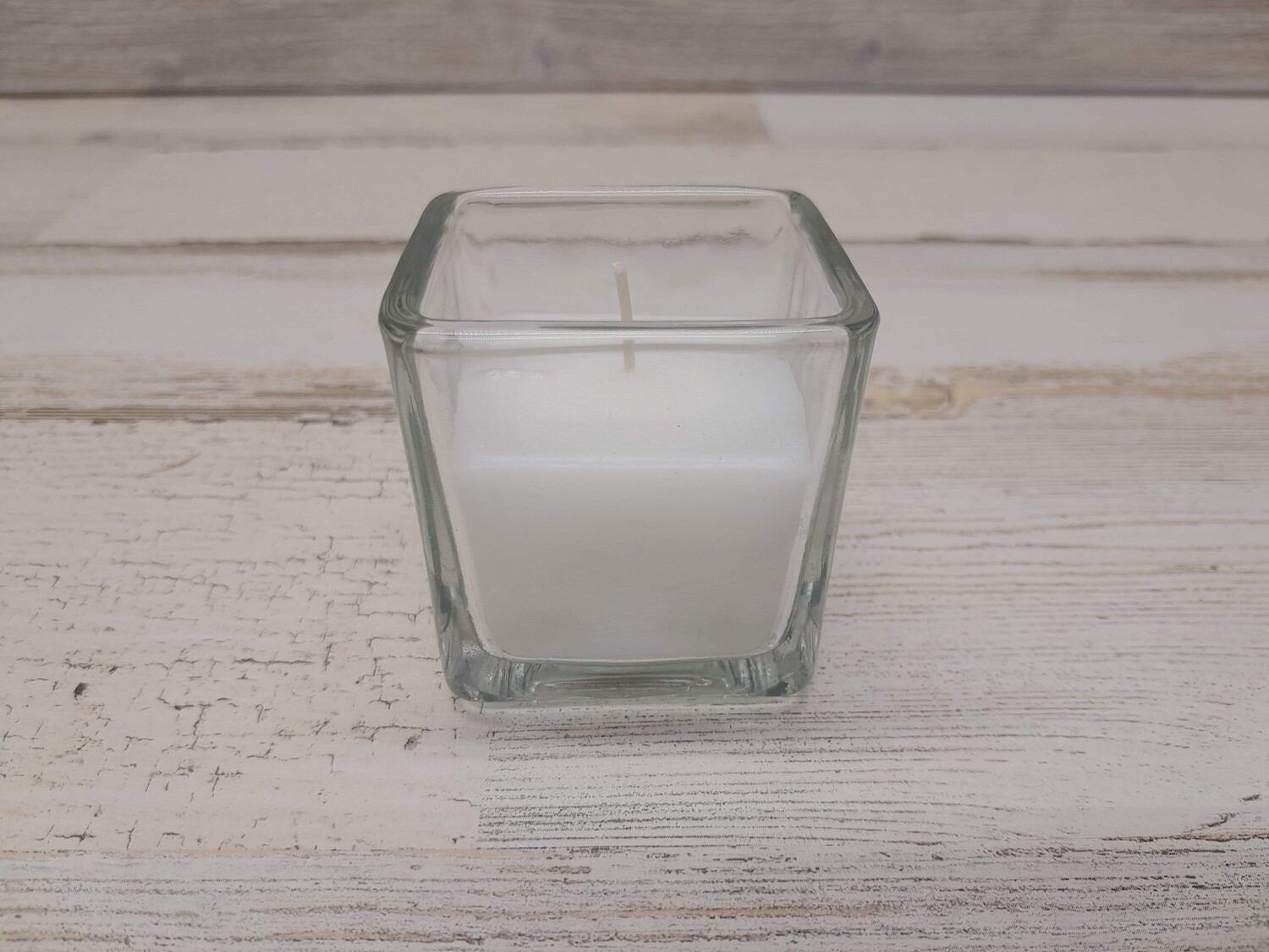 1pc 2" Square Filled Votive White