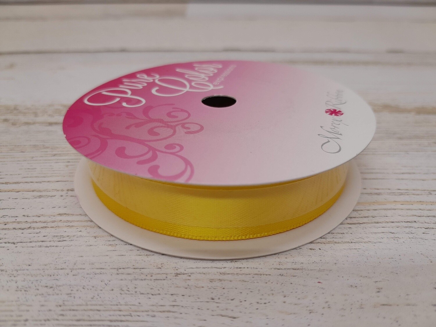 5/8&quot;x10yd Double Faced Satin Yellow