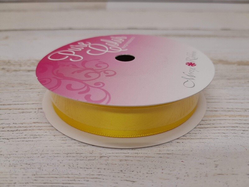 5/8&quot;x10yd Double Faced Satin Yellow