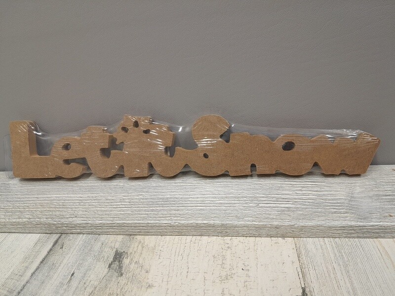 14&quot; MDF &quot;Let It Snow&quot;