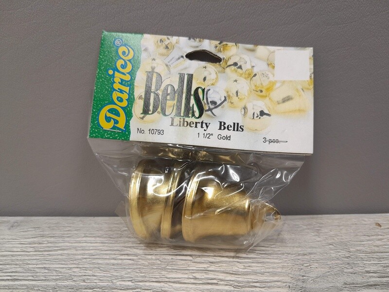 3pc 1.5&quot; Liberty Bells Gold