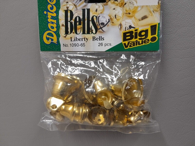 26pc Liberty Bells Gold Assorted Sizes