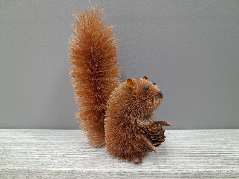 5.5&quot; Sisal Squirrel Ornament
