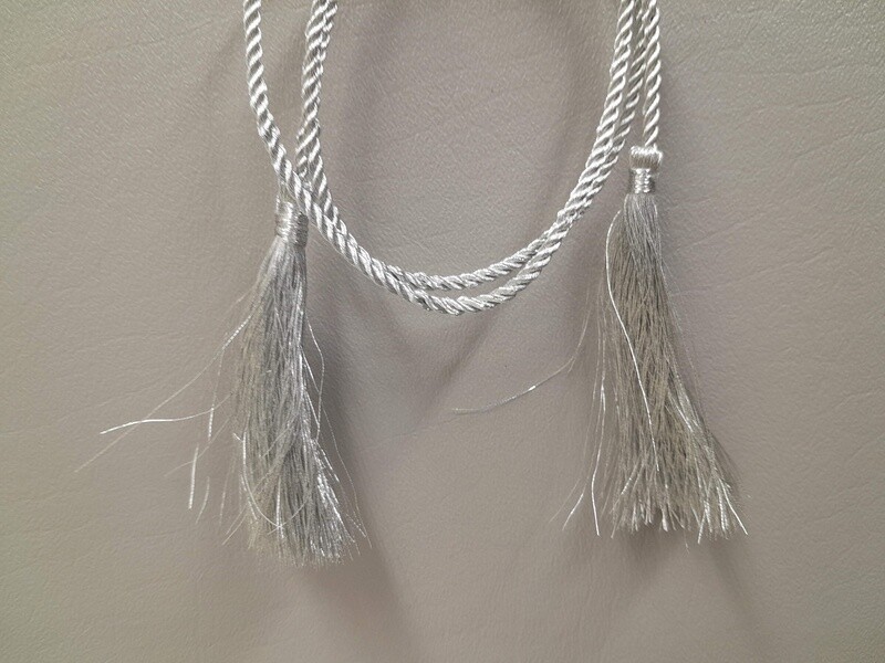 27&quot; Garland W/Tassel Silver